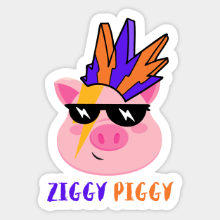 Ziggy Piggy Sticker